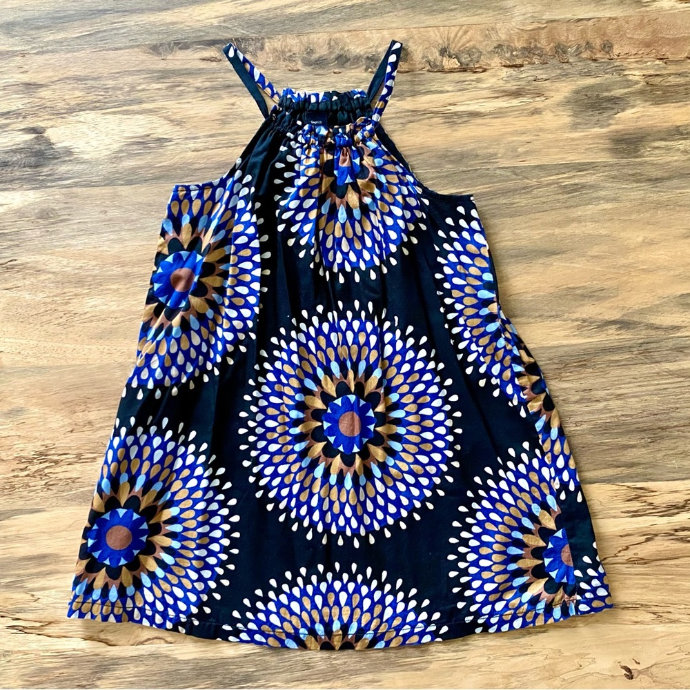 VHTF Gap Kids Girls Hampton Line Sundress Size XL Vintage Abstract